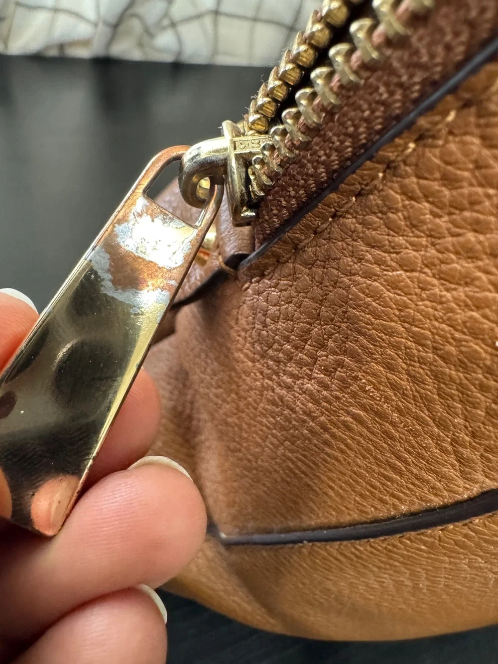 Michael Kors Rhea Pebbled Leather Slim Backpack And Wallet Luggage Tan